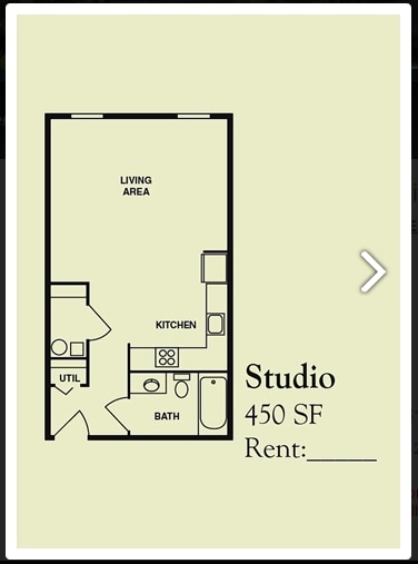 Studio/1BA - River Walk Apartments