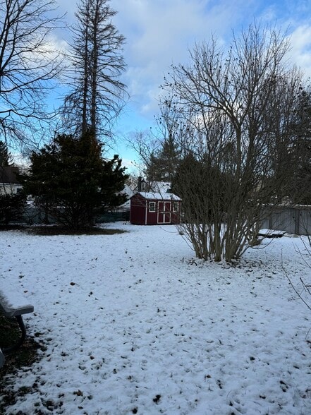 Backyard from walkout basement - 206 Longmeadow Dr