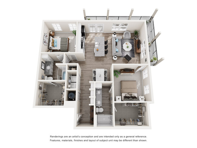 Floorplan - Water's Edge Apartments