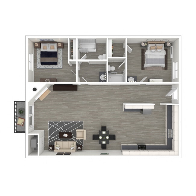 Floorplan - Kingsley Court Apartments