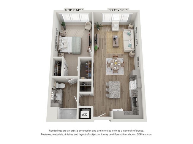 Floorplan - The Reef at Riviera 62+ Apartments