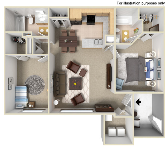 Floorplan - Mariner's Cove Apartments