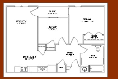 2BR/1BA - Wellington Pointe