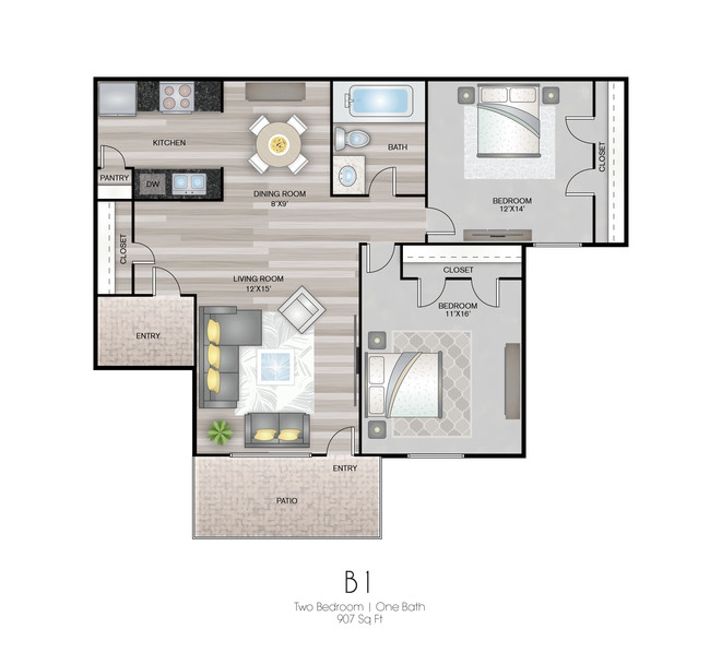 Floorplan - Meadow Ridge Apartments -