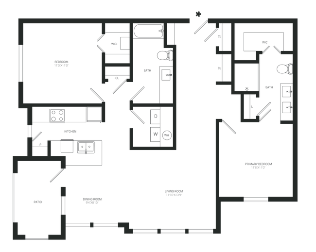 Floorplan - Gray Branch Apartments