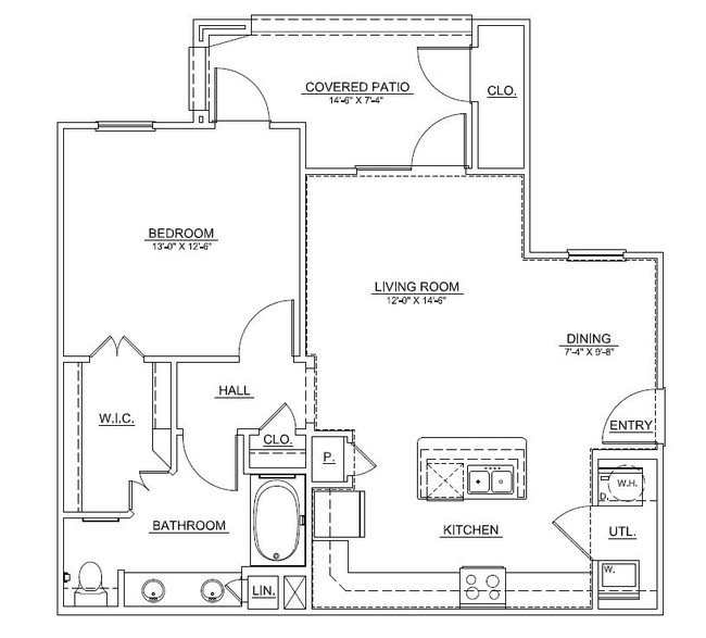 A4 1 Bed 1 Bath - Twin Creeks at Alamo Ranch