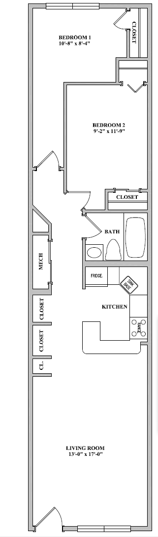 Floorplan - Nob Hill Apartment Homes