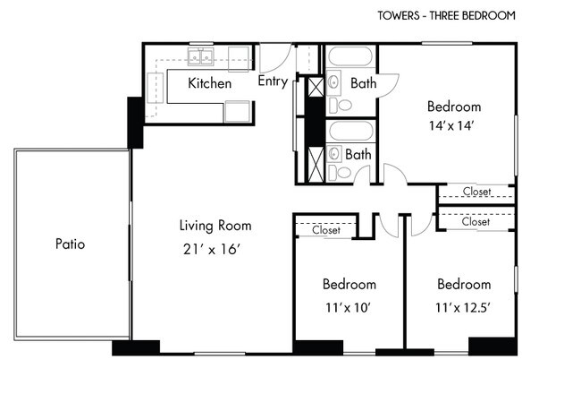 Floorplan - Capitol Towers