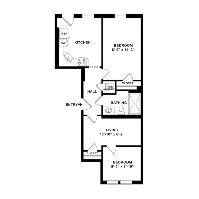 Floorplan - Clearway Apartments