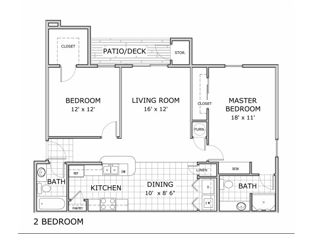 2 BR-Ph1 - Battlefield Park Apartments