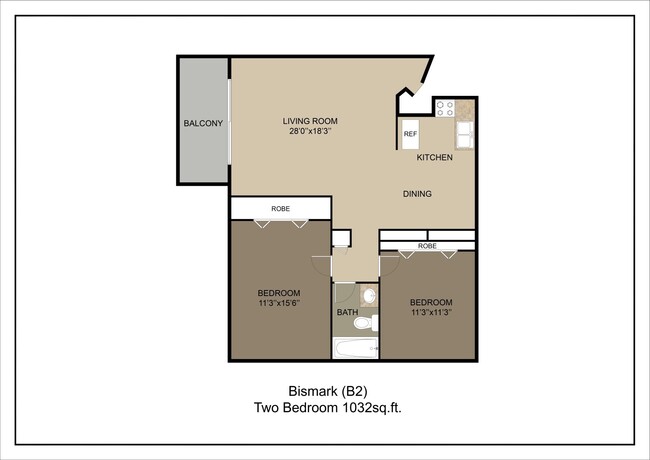 Floorplan - Moonraker Apartments