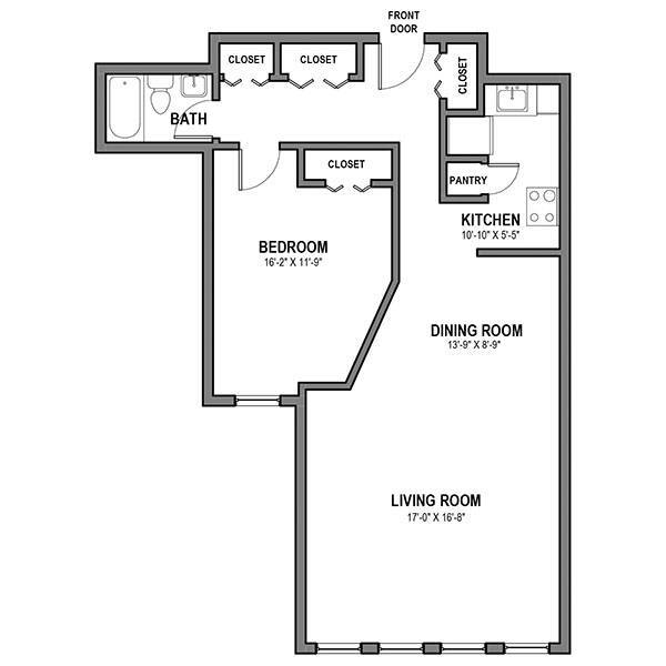 Floorplan - Walnut Towers at Frick Park