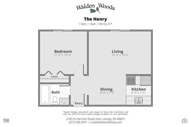 Floorplan - Walden Woods Apartments