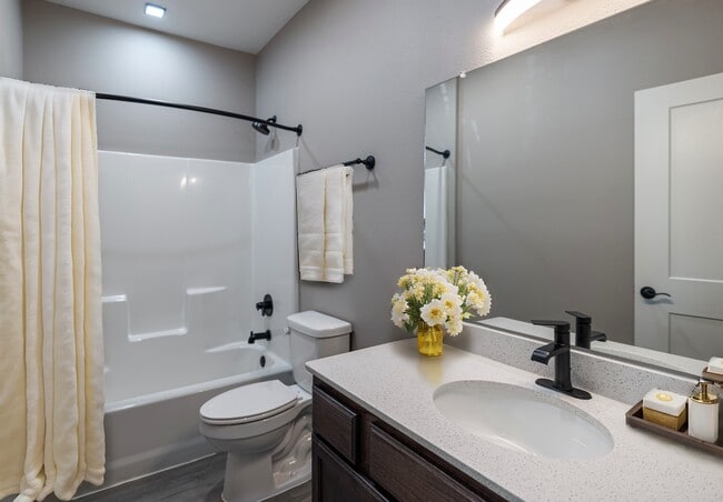 Guest Bathroom Staged - Embassy Apartments