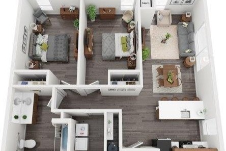 The Flanders 929sf 2x1 - 459 Rock Apartments