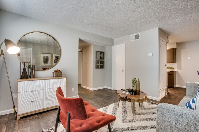 Living Room in the B1 Two-Bedroom Floor Plan - The Ruston