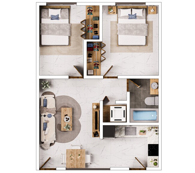 Floorplan - 510 New River Apartments