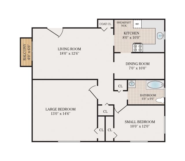 Floorplan - Emerald Apartments