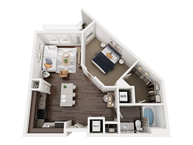 Floorplan - 1377 Brookhaven Apartments