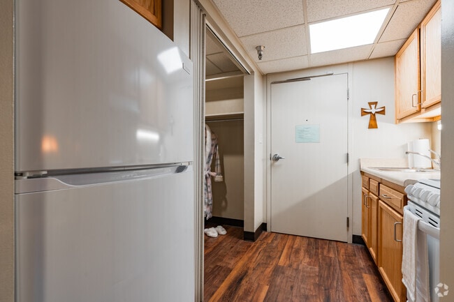 Studio- 330SF - Kitchen - Chapel House Senior Apartments - Age 62+