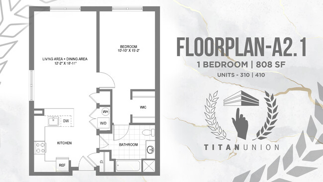 Floorplan - Titan Union Luxury Apartments