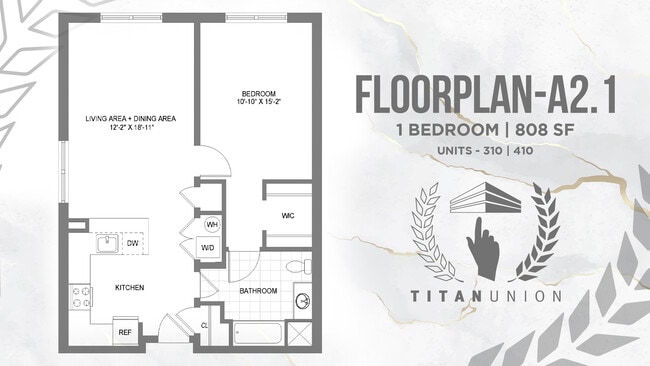 Floorplan - Titan Union Luxury Apartments