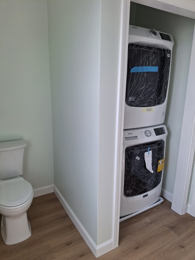 New Maytag washer & dryer in half bath - 103 Brook St