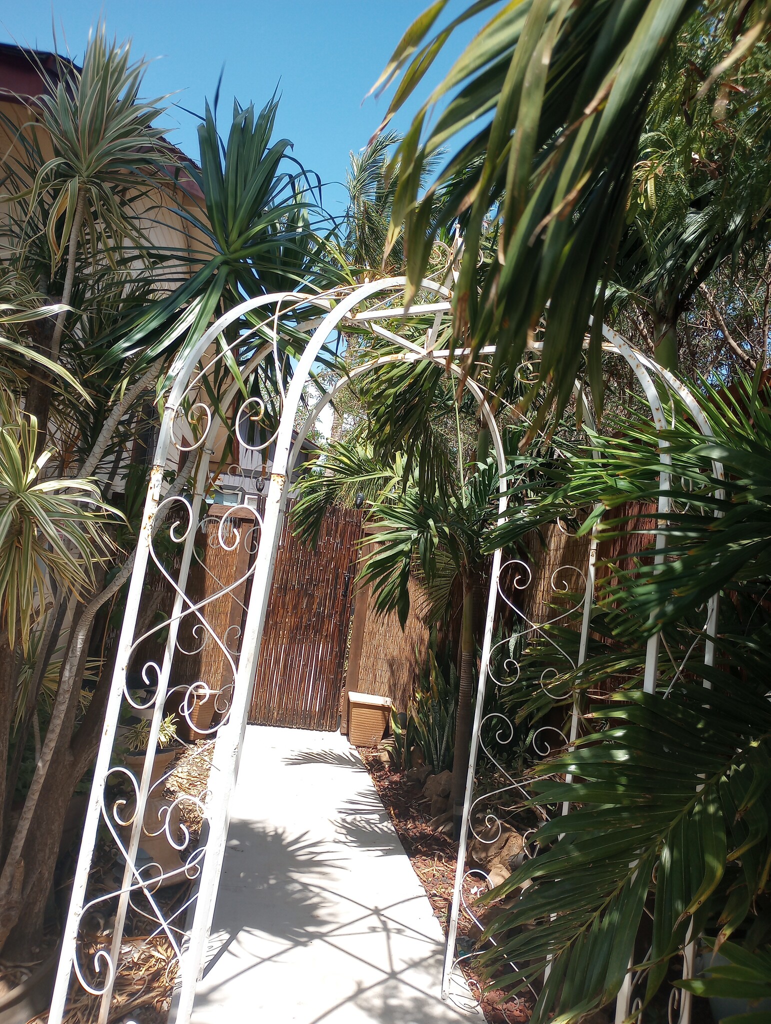 2nd gate on side leads back to backyard/your Tiny Unit. - 281 Kaikea St