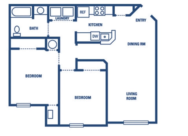 2BR/1BA - Princeton Court Senior Residences - AGE 55+