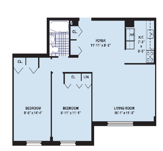 2BR/1BA - Stevenson Commons