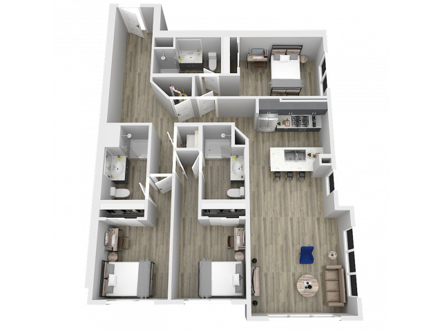 3D image of Floor Plan - 320 West Mag