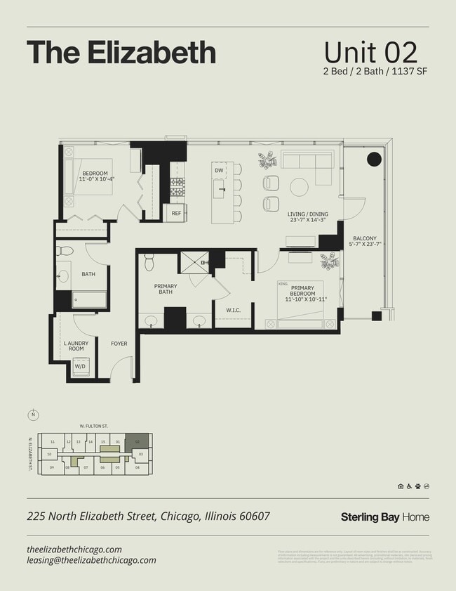 Floorplan - The Elizabeth Chicago
