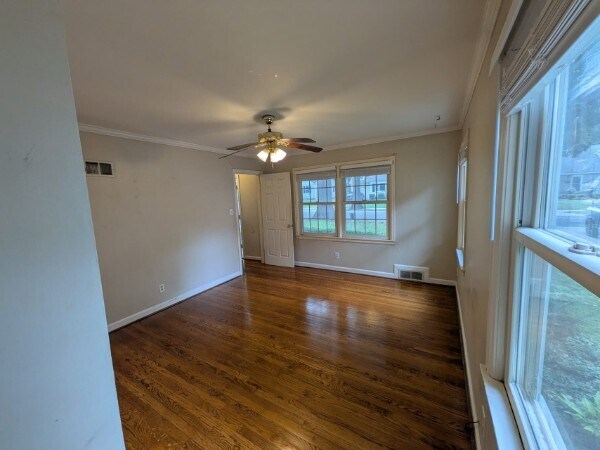 1st Floor Bedroom w/ refinished hardwood. - 4515 West 72nd Terrace