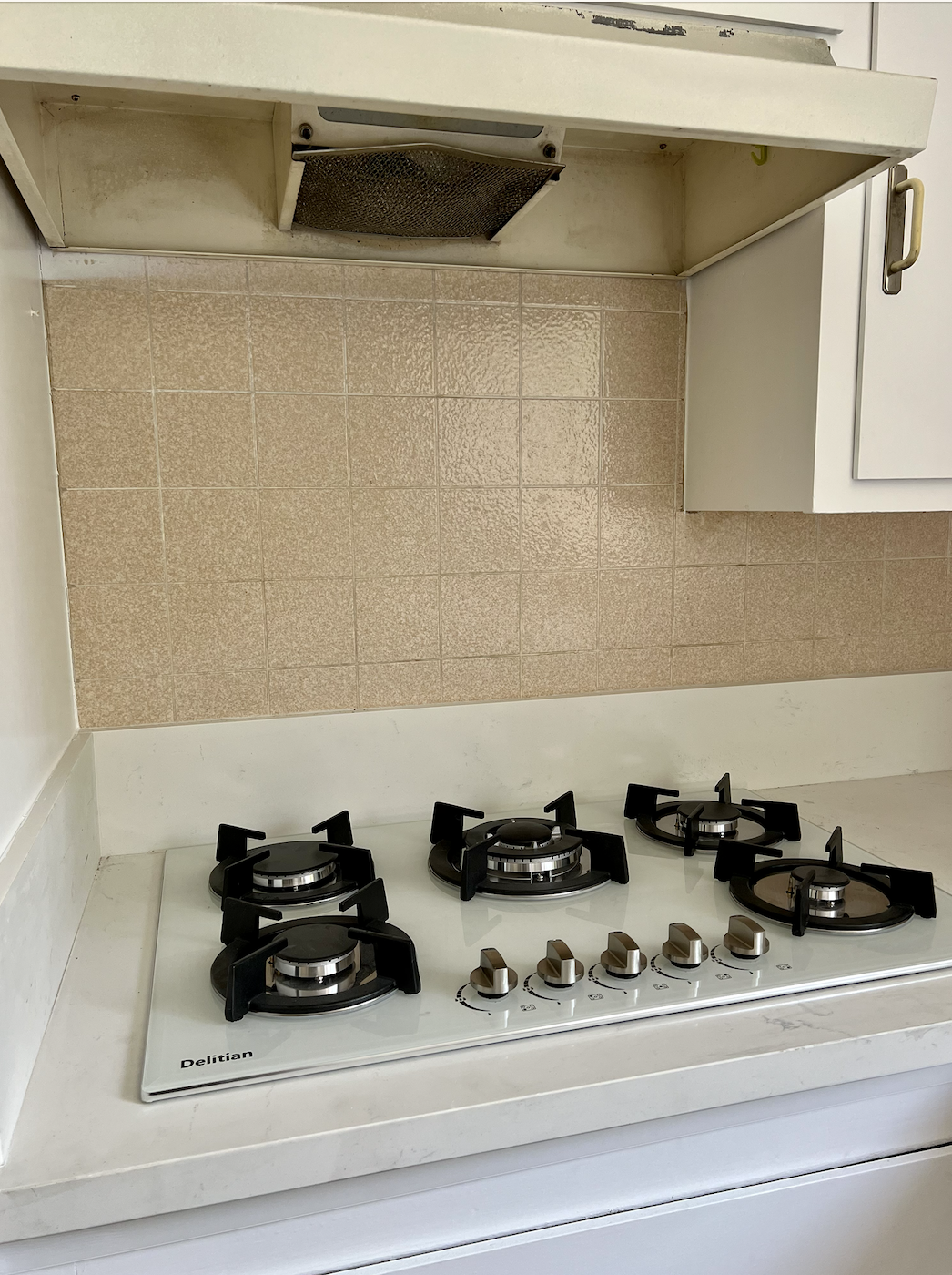 Kitchen with new gas cooktop - 1641 Maltman Ave
