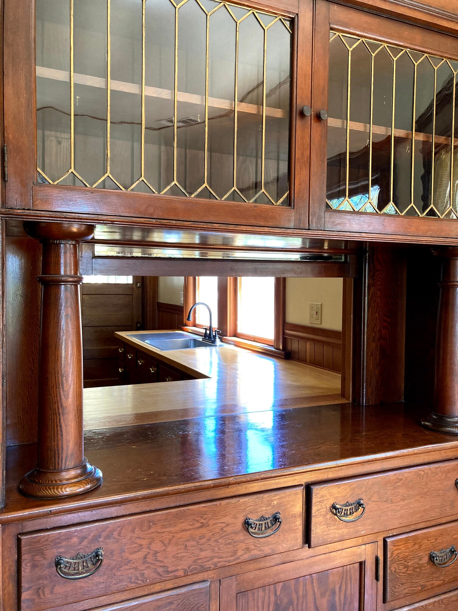 Built-in with pass-thru to kitchen - 264 N 13th St