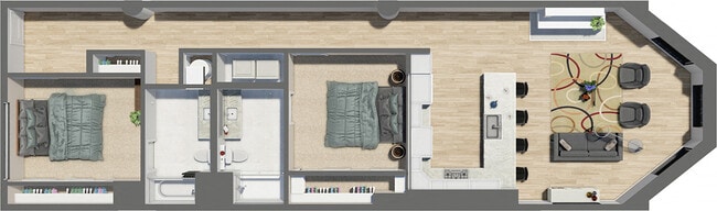 Floorplan - Residences at Halle