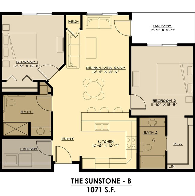 $1,275/month - Stone West Village Phase 1 & 2