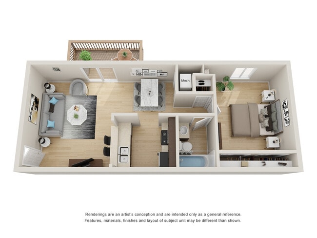 1BR/1BA - 1A - Newgate