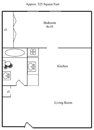 1BR/1BA - Division Street Apartments
