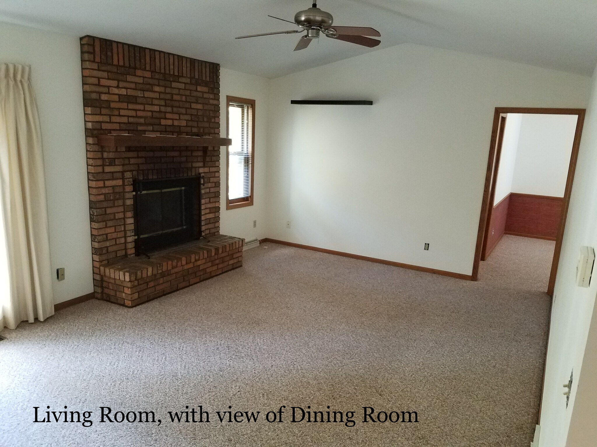 Living Room w view of Dining Room - 1010 N Gammon Rd