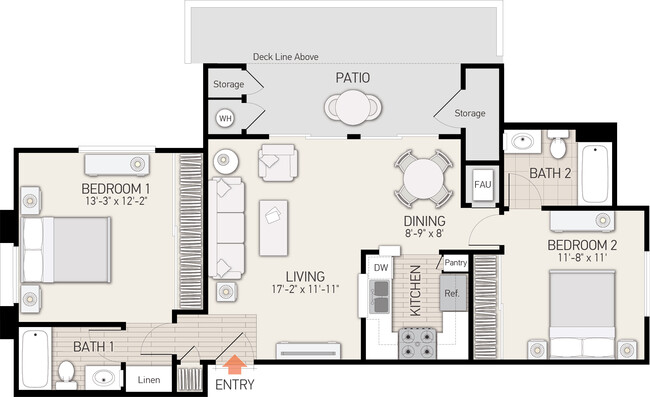 Floorplan - Rancho Alisal Apartment Homes