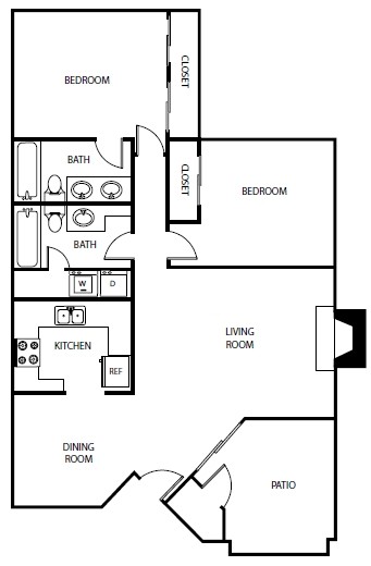 Floorplan - Lake Village West Apartments