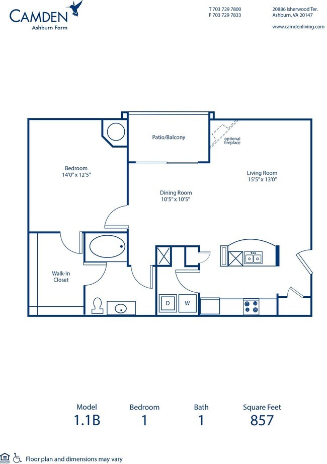 Floorplan - Camden Ashburn Farm