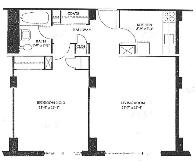 1 Bedroom - Midway Gardens Apartments