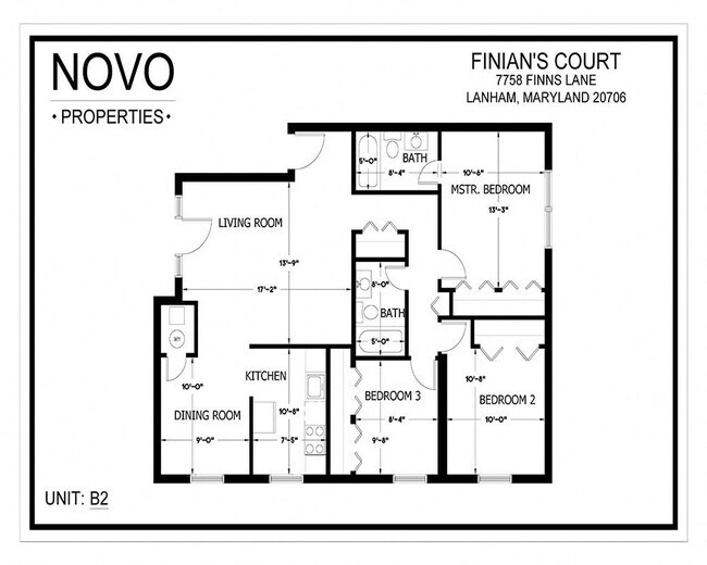 Floorplan - Finian's Court Apartments