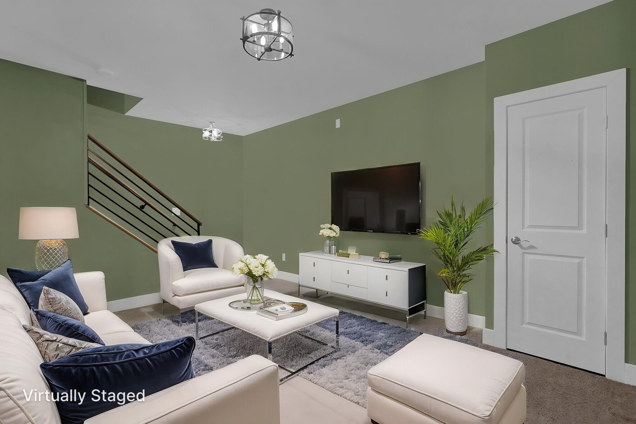 Finished Basement / Media Room - 754 N 6th St