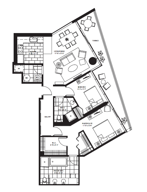 2BR/2BA - Signature Place Tower