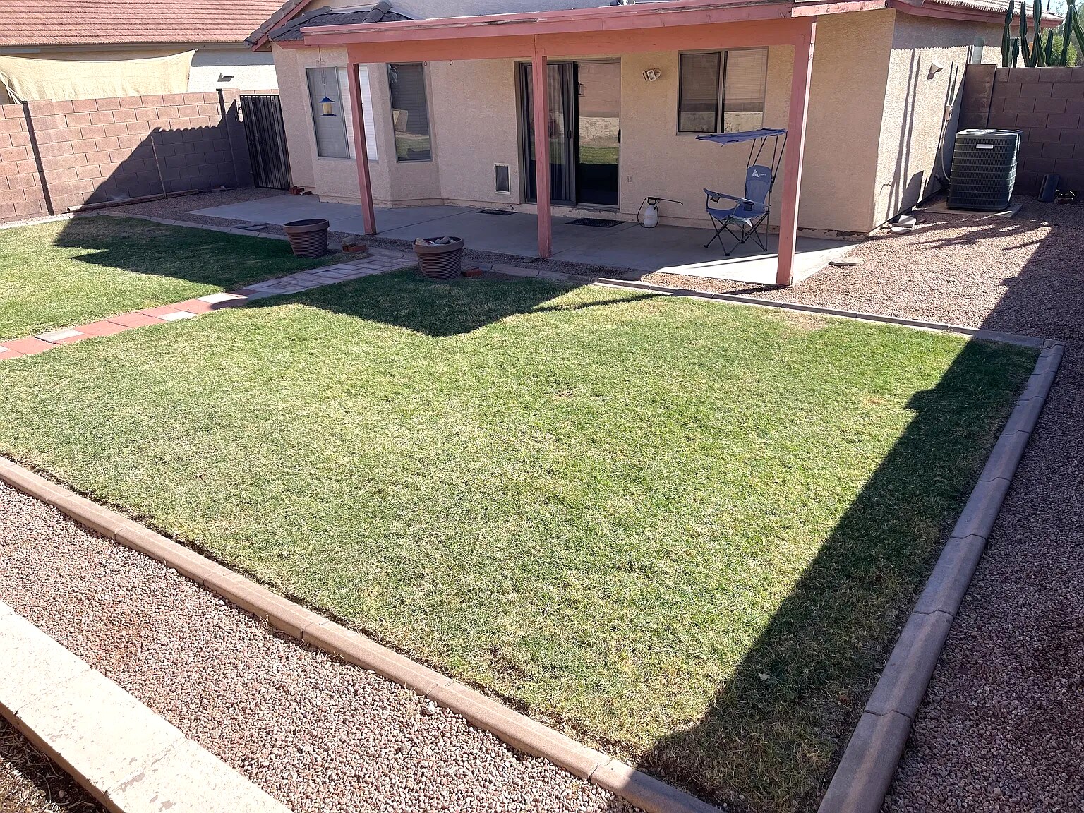 Large backyard with covered patio - 10608 E Caballero St