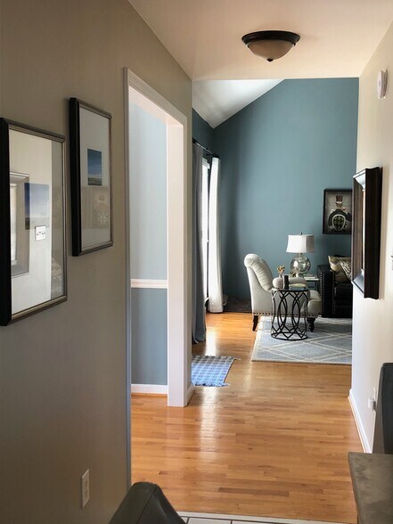 Hallway from Kitchen to Dining Room/Den - 415 St. Ives Trace
