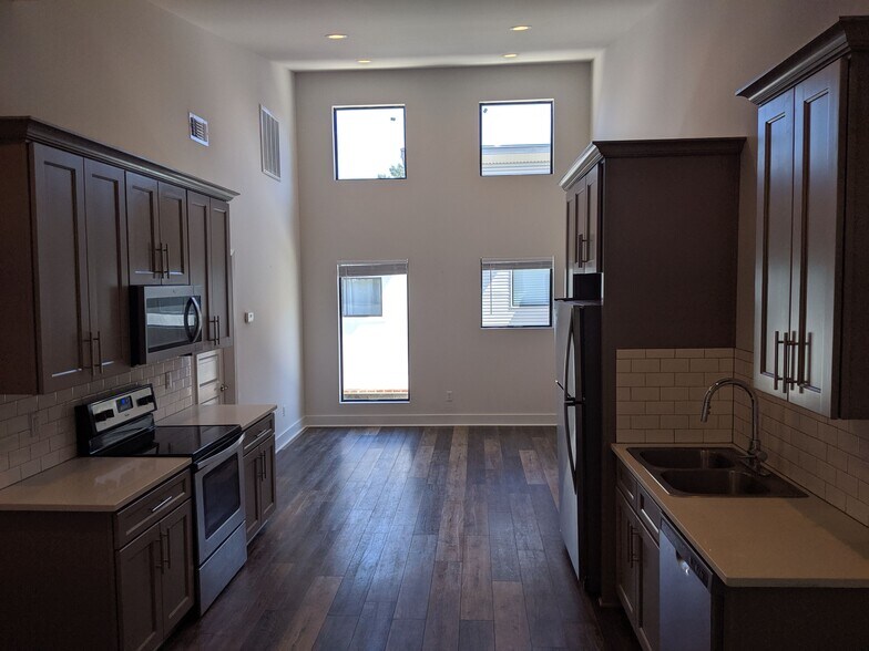 Kitchen and living area - 102 Ragin Lofts Aly
